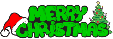 Merry Christmas Sign Green (400x400), Png Download