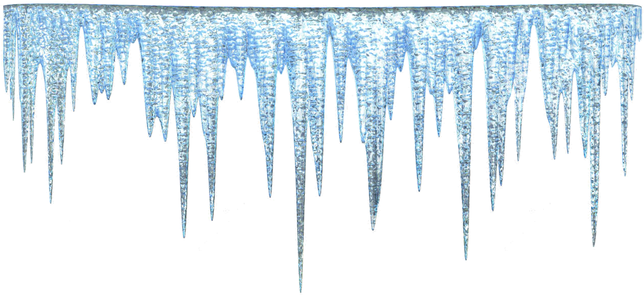 Clipart Icicles (1271x586), Png Download