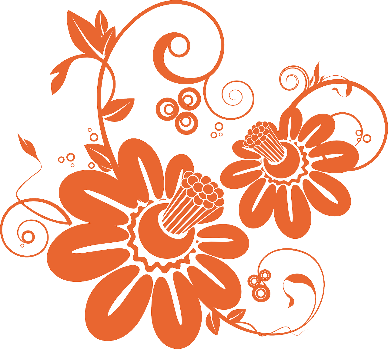 Free Image On Pixabay - Floral Pattern Png (1280x1152), Png Download