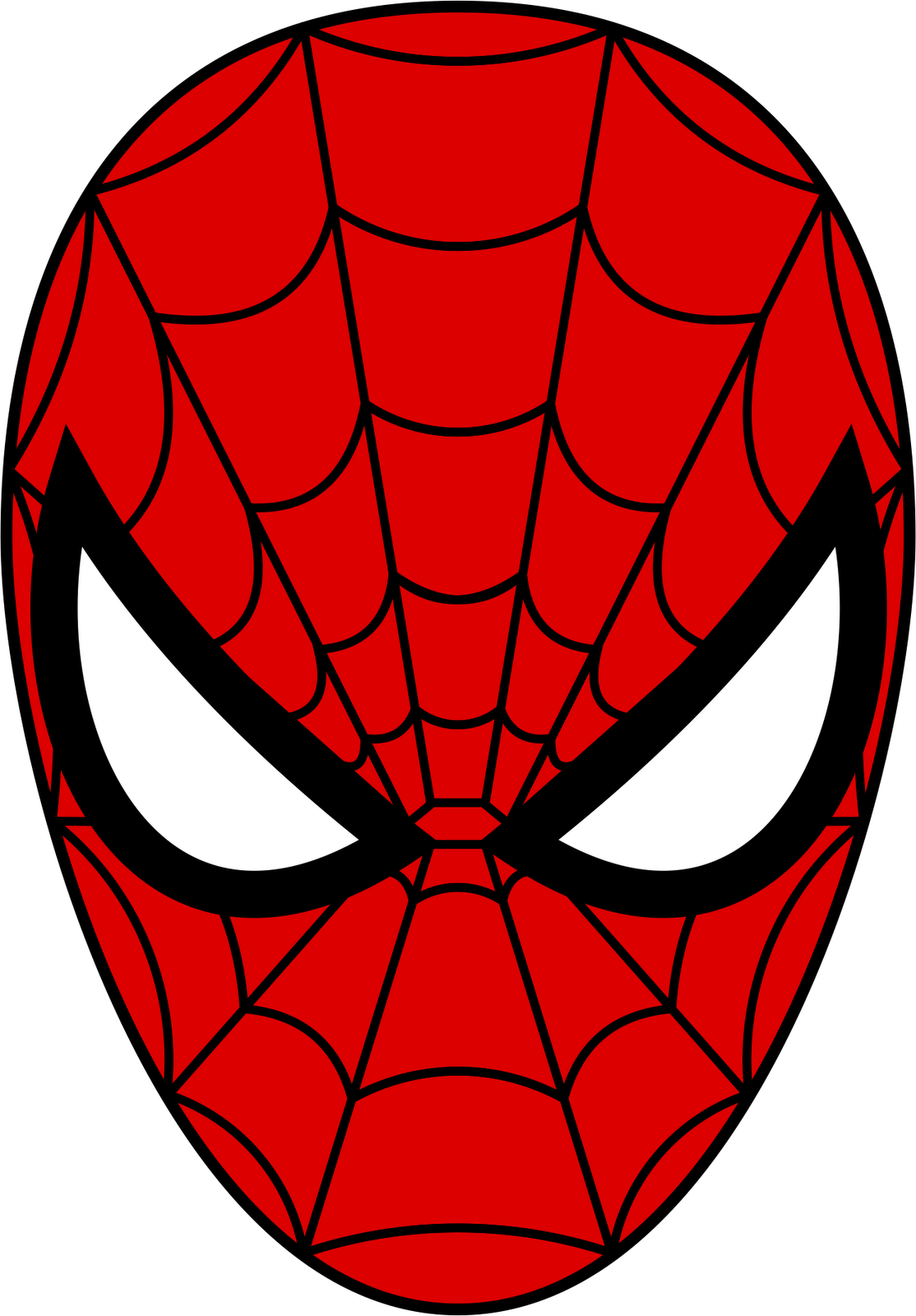 Classic Spiderman Logo Png - Spiderman Face (1114x1600), Png Download