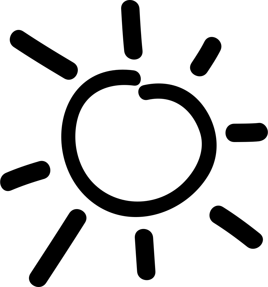 Png File - Sun Hand Drawn (916x980), Png Download