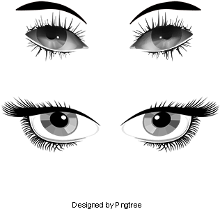 Sketch Black Cartoon Eyes, Black Sketch, Cartoon Eyes, - Sketch (360x360), Png Download