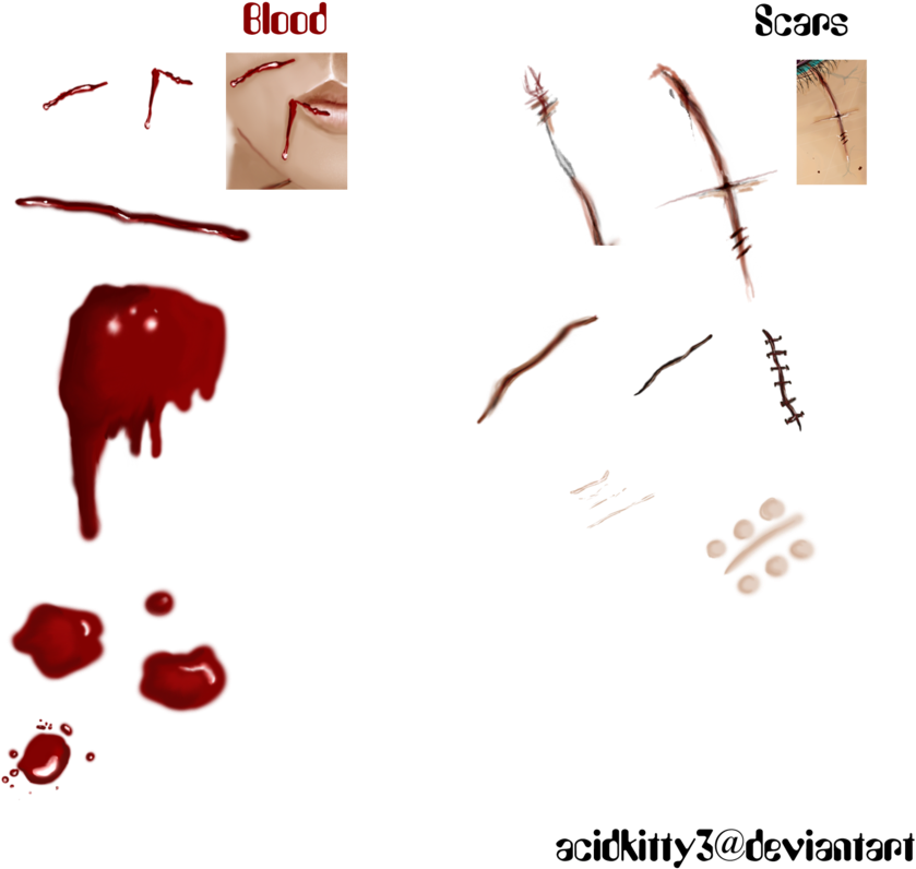 Free Blood And Scars Banner Freeuse Download - Gblood Scars Transparent (900x851), Png Download
