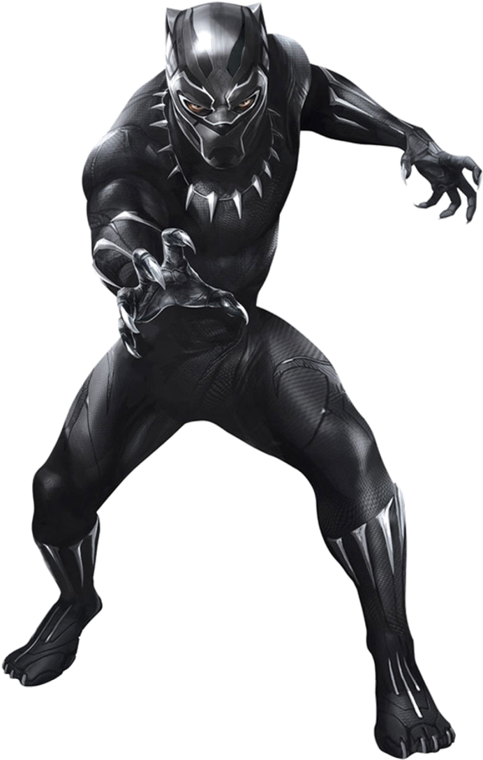 Black Panther 1 Png By Captain Kingsman16-dbzwfo1 - Black Panther Black Panther (717x1115), Png Download