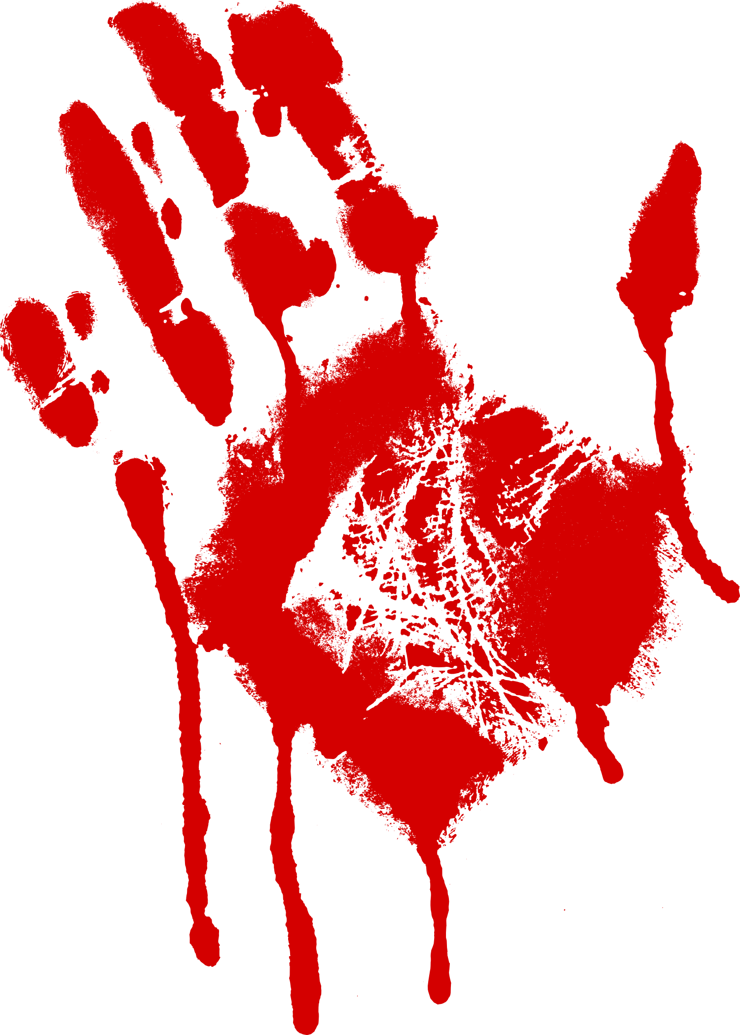 Free Download - Demon Handprint Transparent Png (1500x2097), Png Download