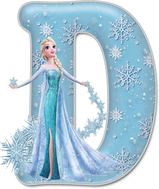Alfabeto De Elsa Con Vestido De Gala - Disney Frozen Elsa The Snow Queen Let (322x383), Png Download