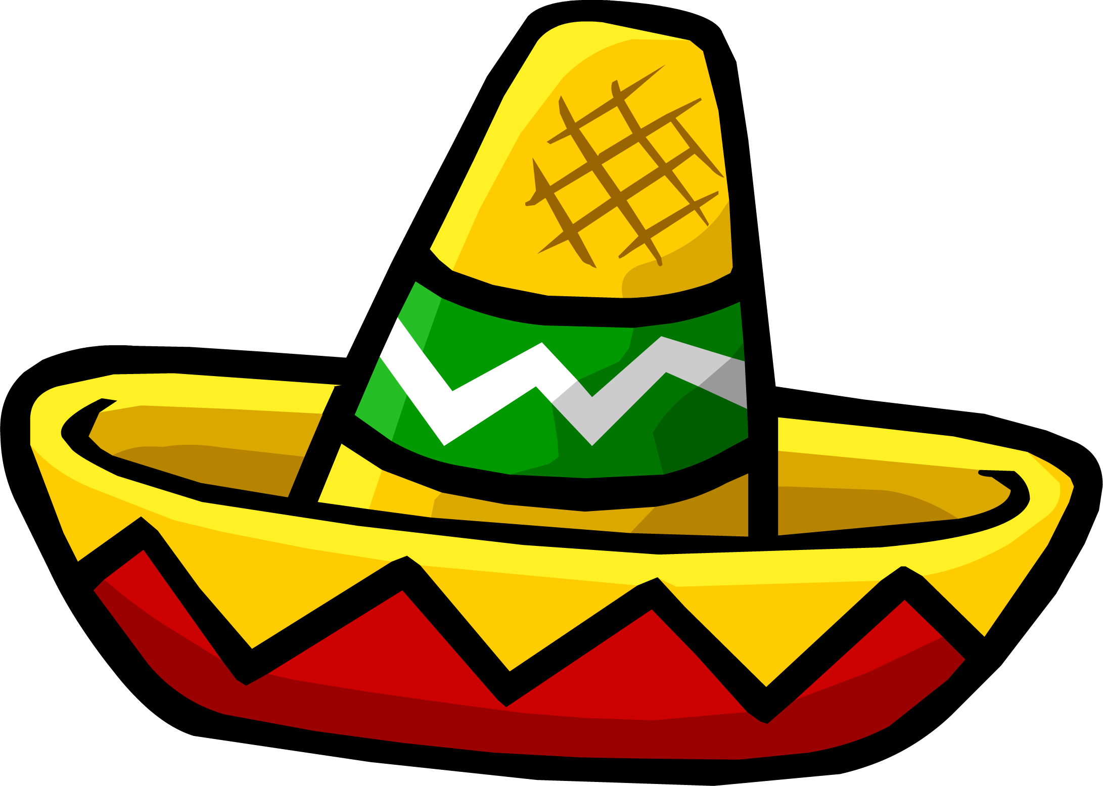 Sombrero Clip Art 4 - Sombrero Clipart (2182x1555), Png Download