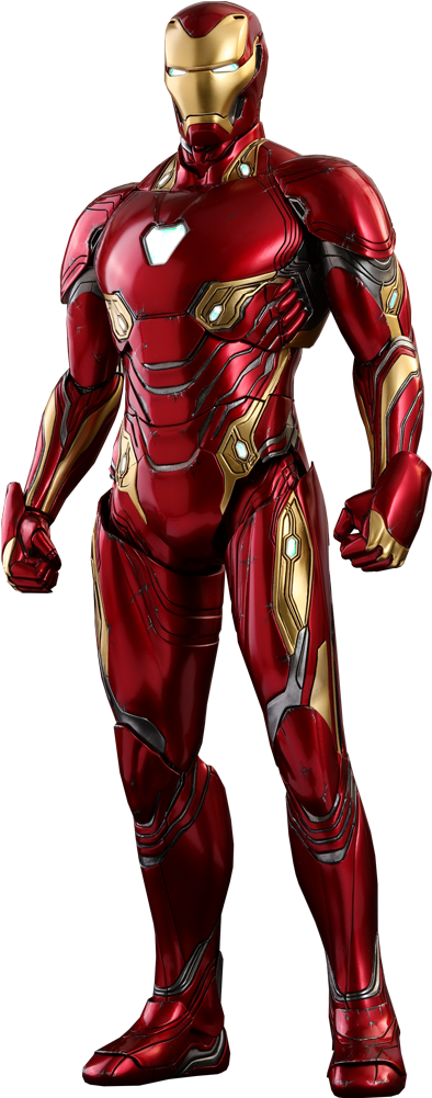 Speed Drawing Iron Man - Iron Man Suit Mark 50 (404x1000), Png Download