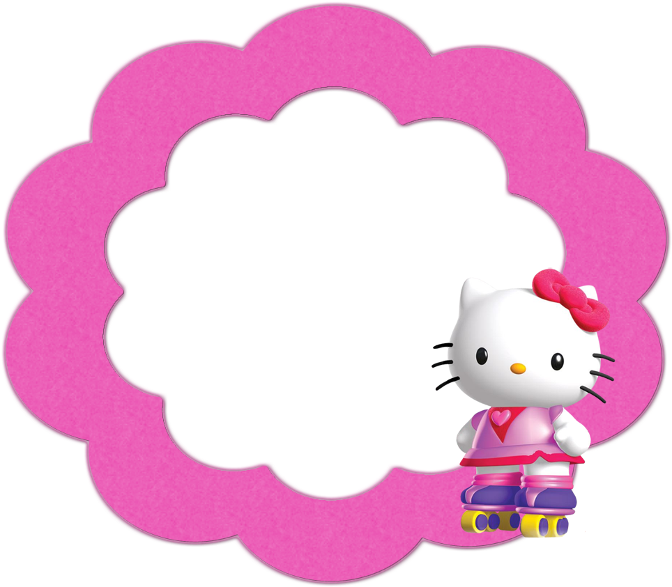 Download Buttons, Labels And Toppers Hello Kitty Head Frame