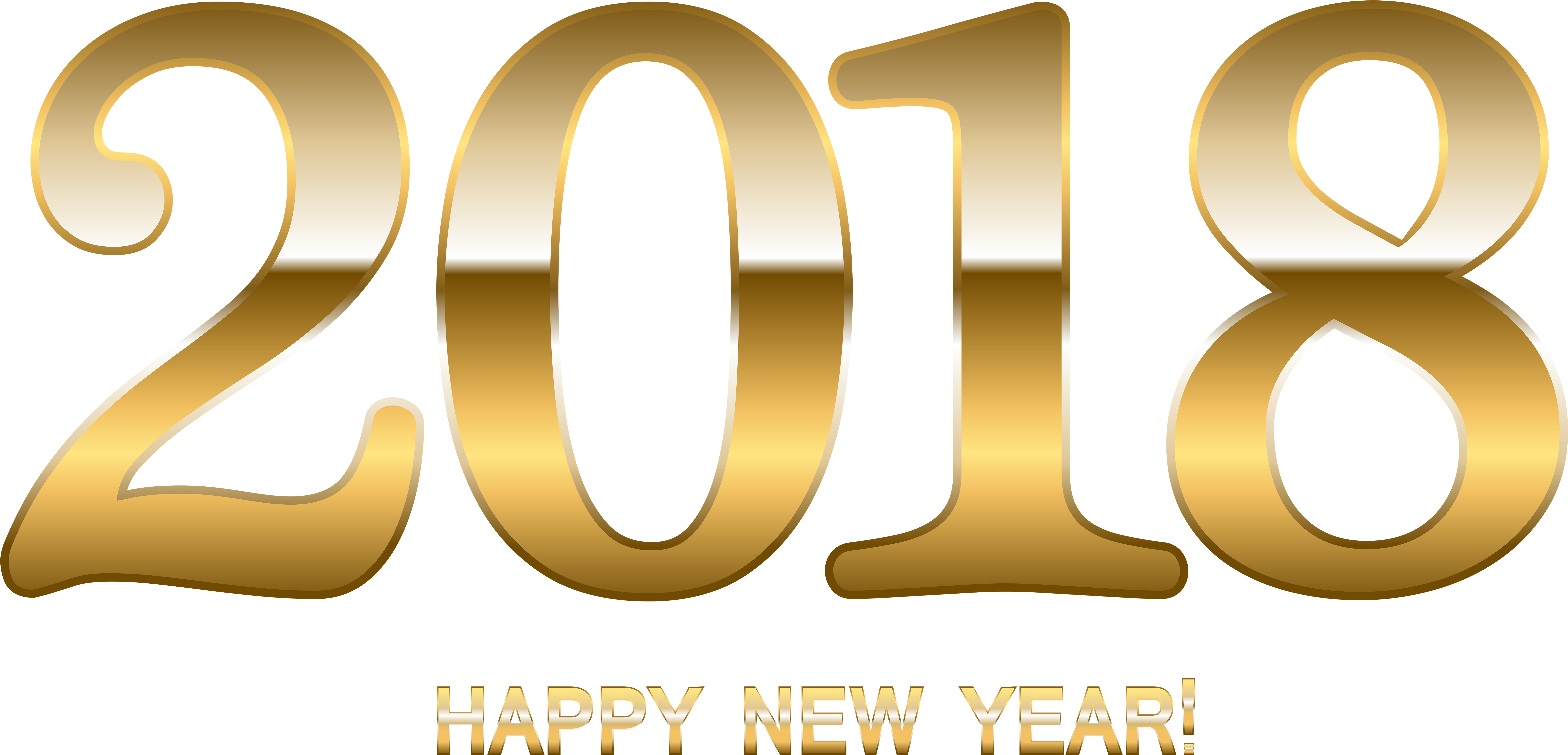 Happy New Year 2018 Png - New Year (8000x3990), Png Download