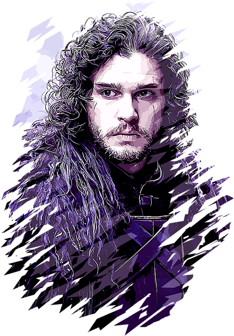 Bleed Area May Not Be Visible - T Shirts Hoodies Sweatshirts John Snow Game (516x700), Png Download
