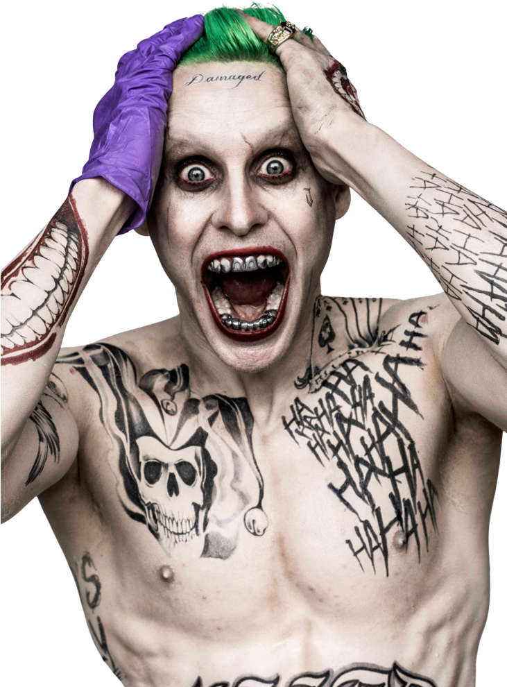 Download - Jared Leto The Joker Costume (730x1094), Png Download