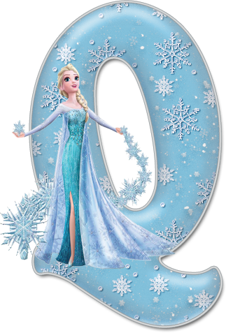 Alfabeto De Elsa Con Vestido De Gala - Disney Movie Frozen Elsa Princess Dress Adult Cosplay (323x477), Png Download