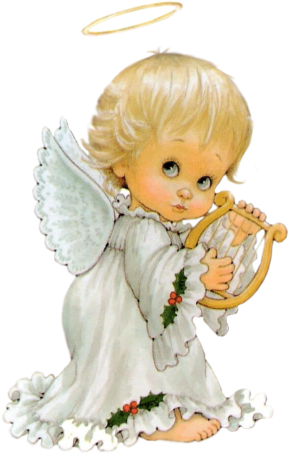 Angel Png Images Clip Art Library Library - Cute Baby Angel Clipart (445x688), Png Download