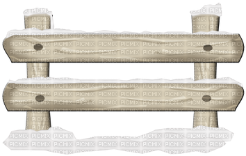Winter Fence With Snow - Fence With Snow Png (400x400), Png Download