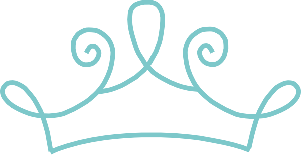 Blue Clipart Princess Crown - Gold Princess Crown Clipart (600x310), Png Download