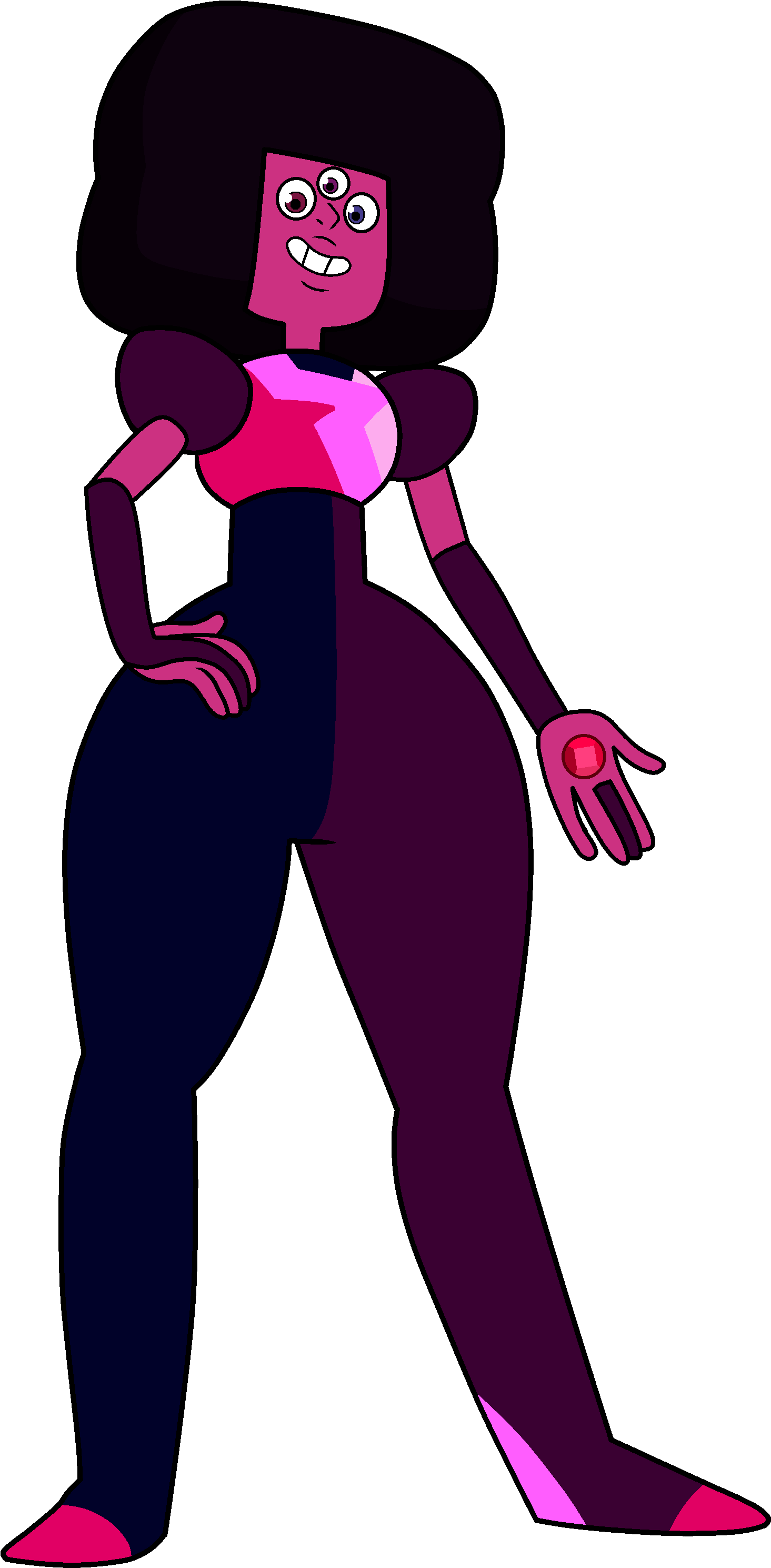 Garnet No Glasses - Stevens Universe Black Girl (1750x3050), Png Download