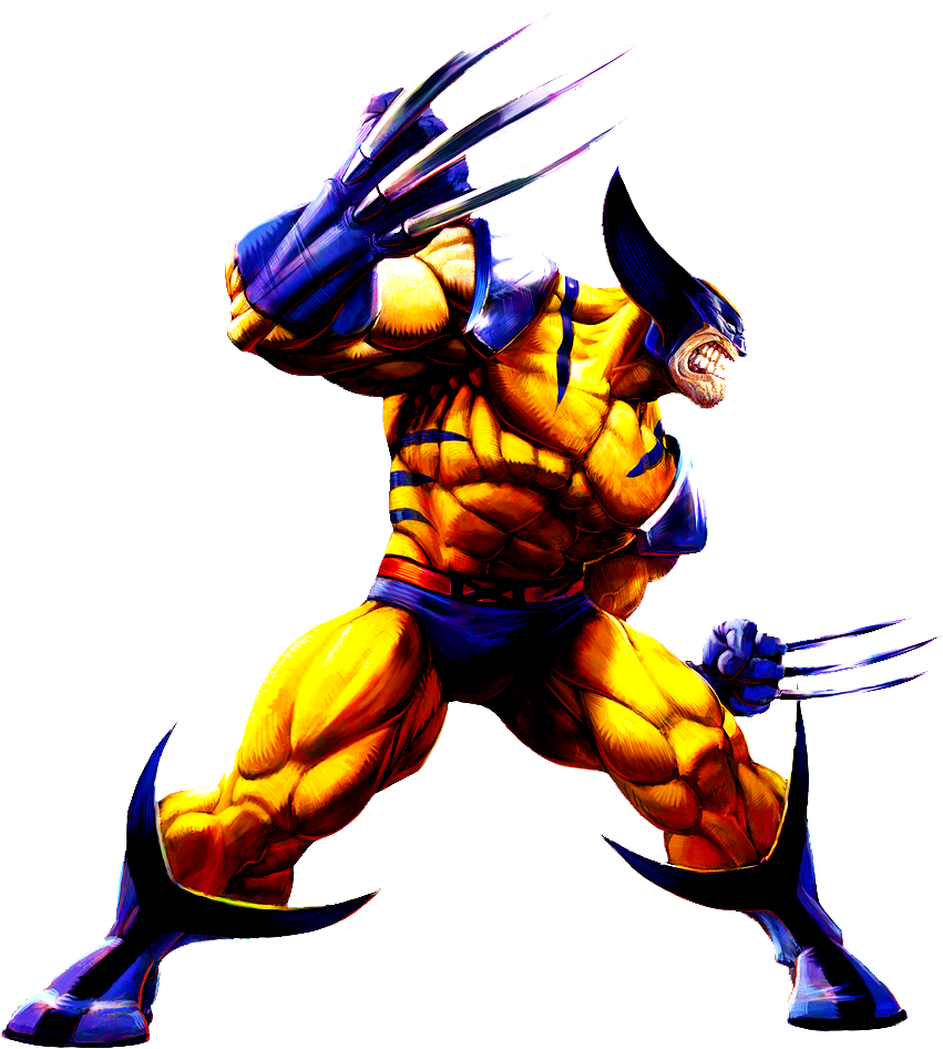 Wolverine Animal Clipart At Getdrawings - Marvel Vs Capcom Png (880x950), Png Download