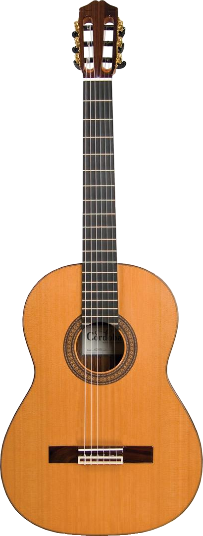 Spanish Guitar - Cordoba 45mr Spanish Guitar (410x1083), Png Download