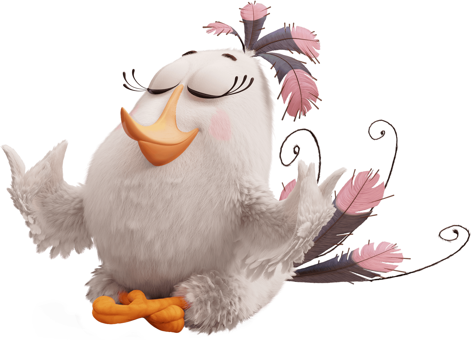 Angry Birds Movie Matilda - Angry Birds Movie Characters (1706x1239), Png Download