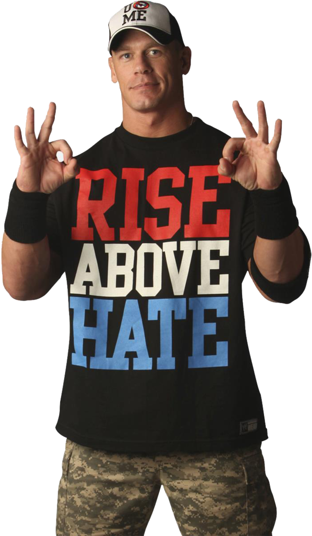 John Cena Swag Png - Rise Above Hate Cena (900x1103), Png Download