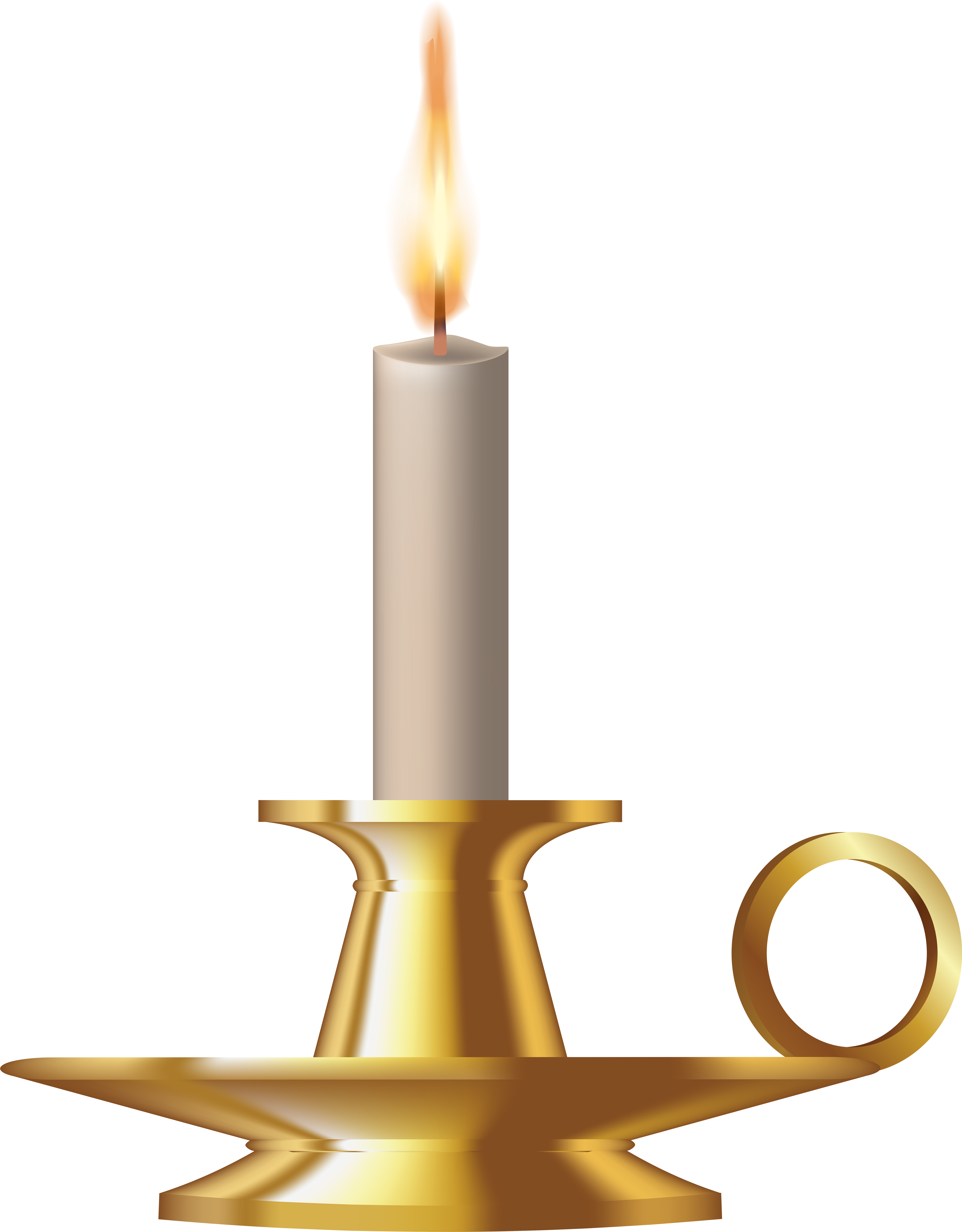 Jpg Library Clock Clipart Candle (6400x8000), Png Download