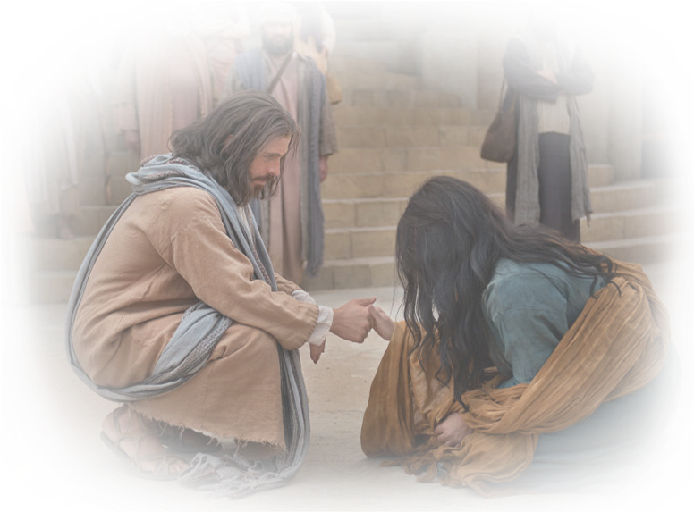 Go And Sin No More - Jesus And The Woman Caught In Adultery (815x815), Png Download