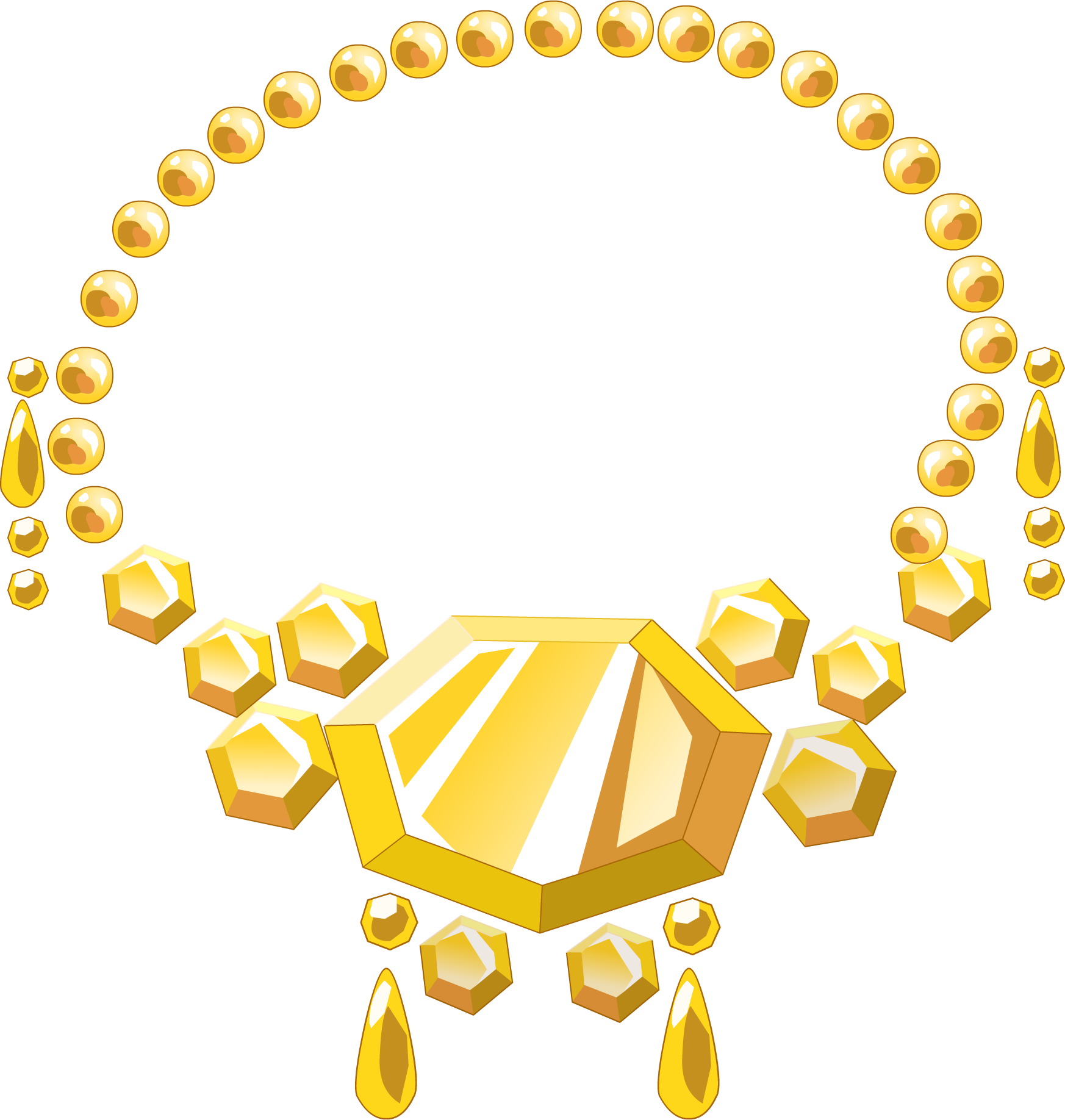 Download Transparent Necklace Png Clipart Picture Gold Jewelry Icon