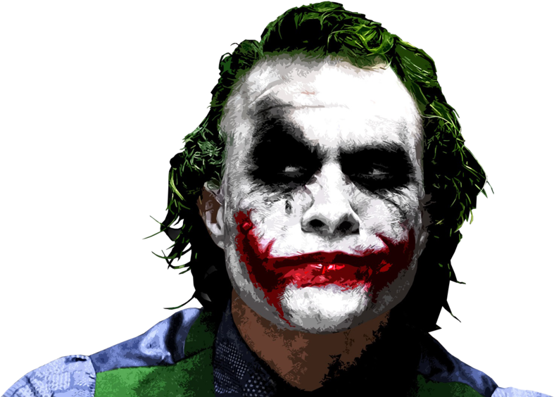Heath Ledger Joker Png - Dark Knight Joker Png (1024x576), Png Download
