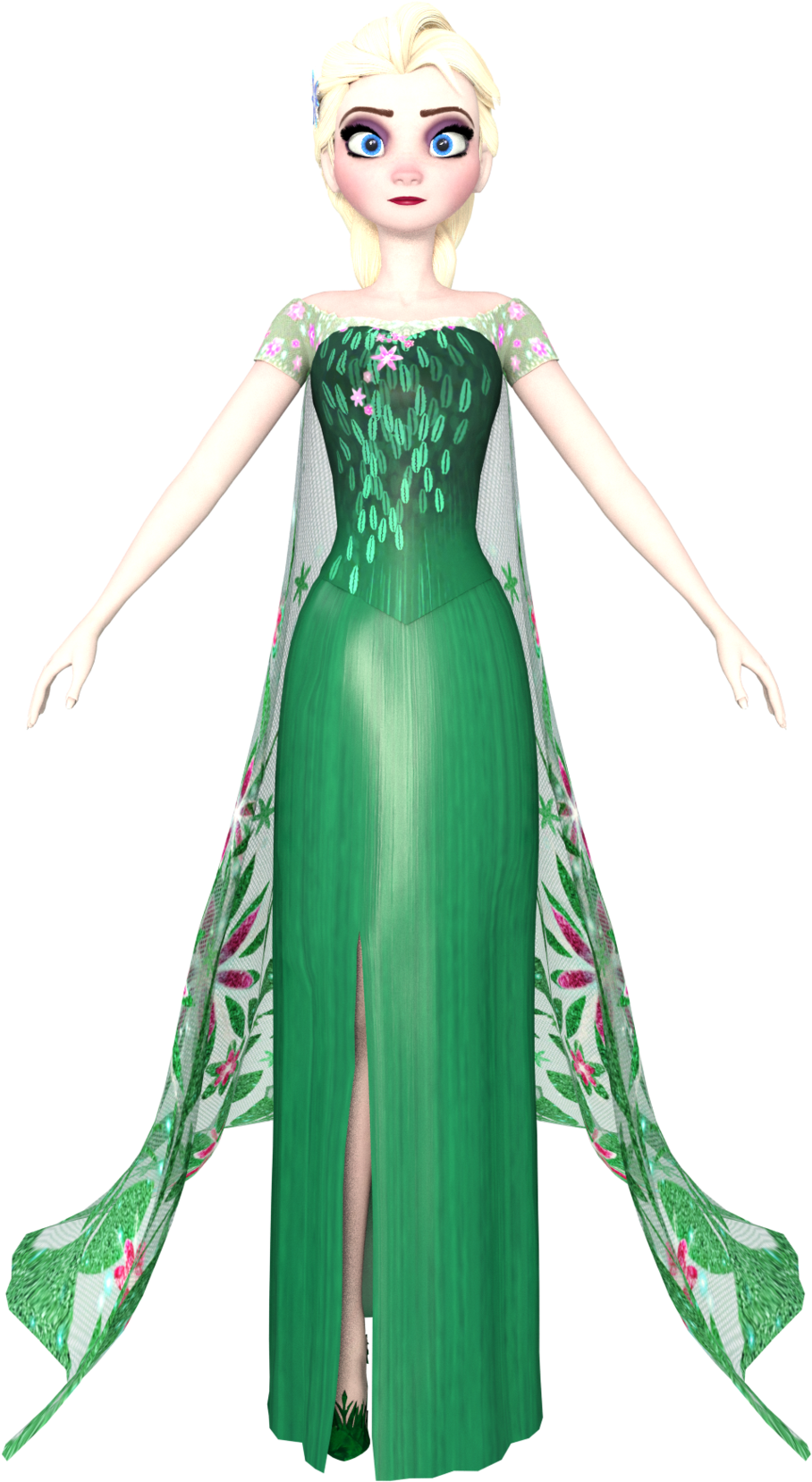 Frozen Fever Elsa (1024x1820), Png Download