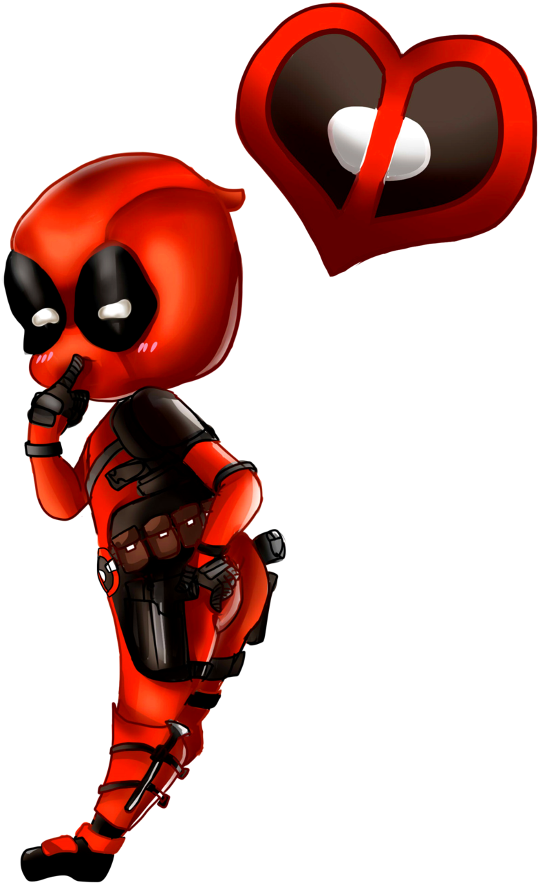 Deadpool Clipart Anime Cute - Deadpool Kawaii Png (1024x1401), Png Download