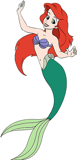 Ariel A Cartoon Tail - Mermaid Drawing (678x600), Png Download