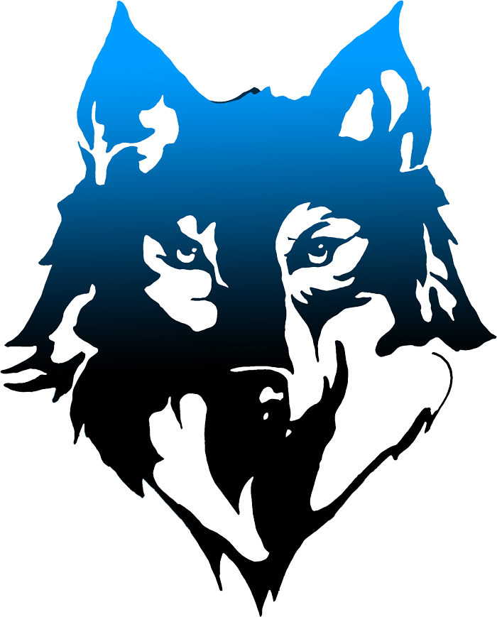 Blue Wolf Png - Wolf Logo Design Png (700x869), Png Download