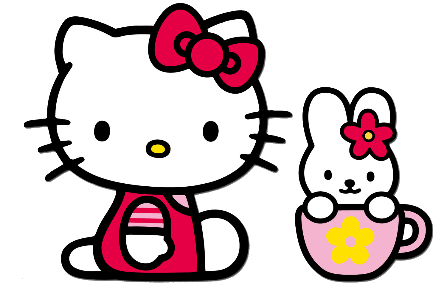 Hello Kitty Png Hd Transparent Hello Kitty Hd Hello Kitty And Bunny Full Size Png Download Seekpng
