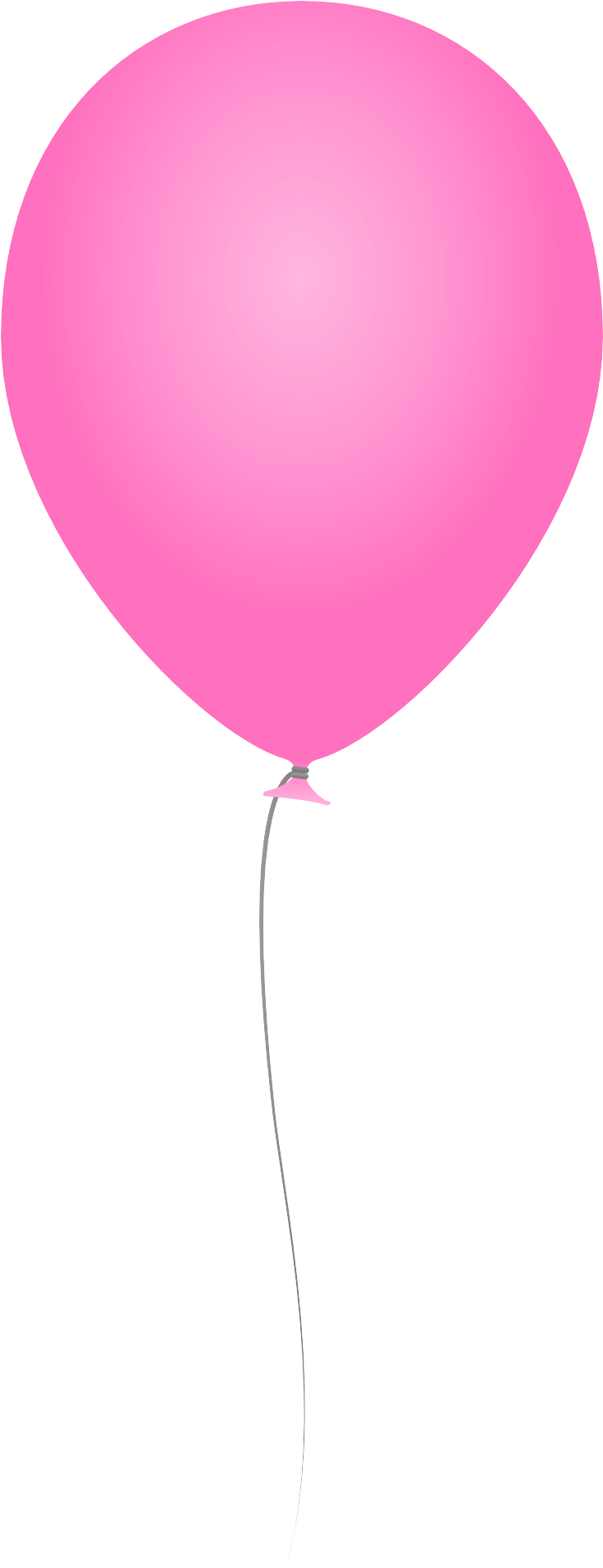 Balloon Vector Png Transparent Image - Pink Balloon Vector Png (1100x2000), Png Download