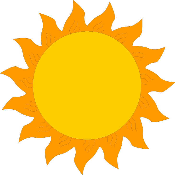 Sun Rays - Sun Clipart (731x731), Png Download