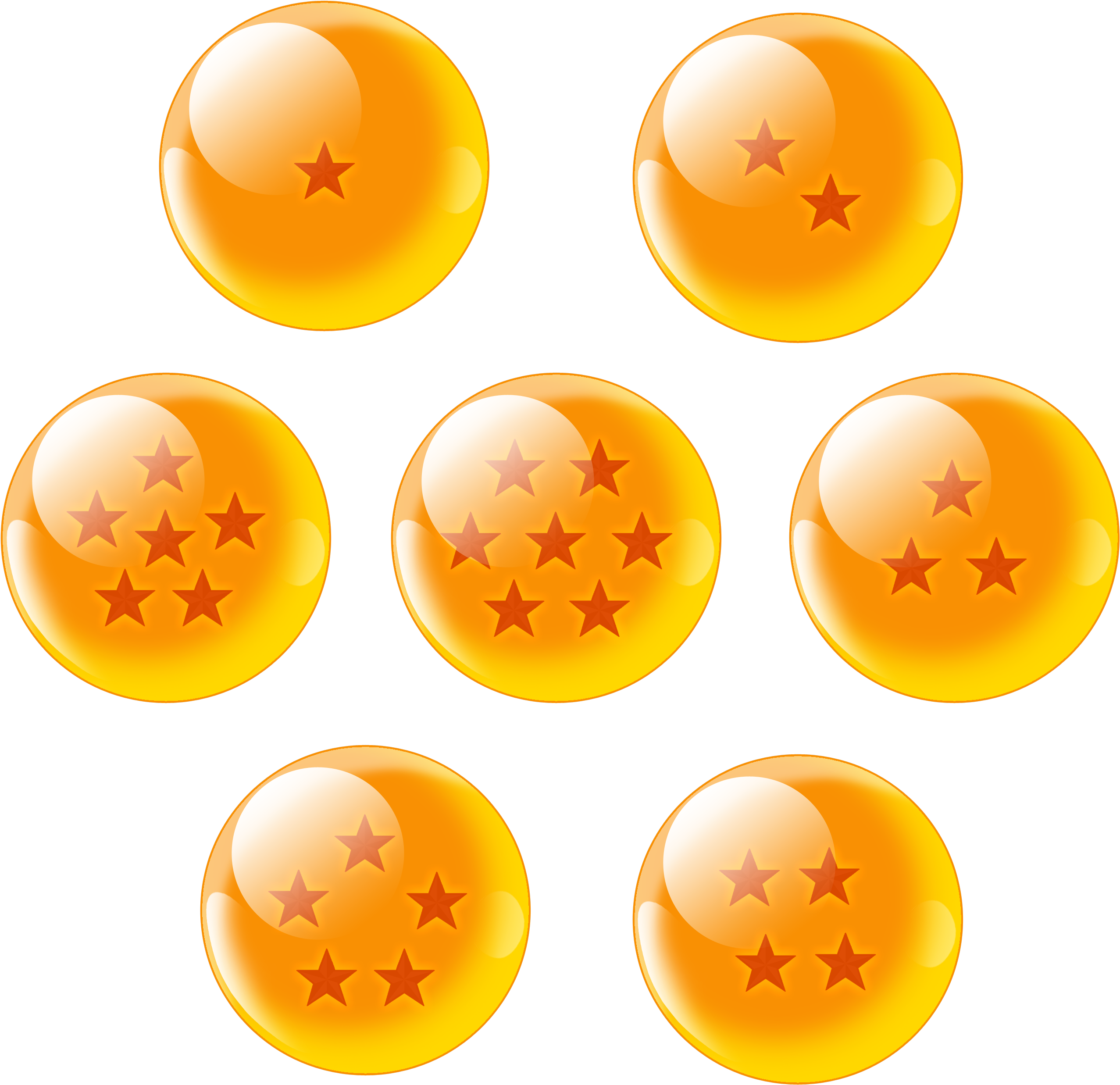 Dragon Balls - Dragon Ball Png (2700x2534), Png Download