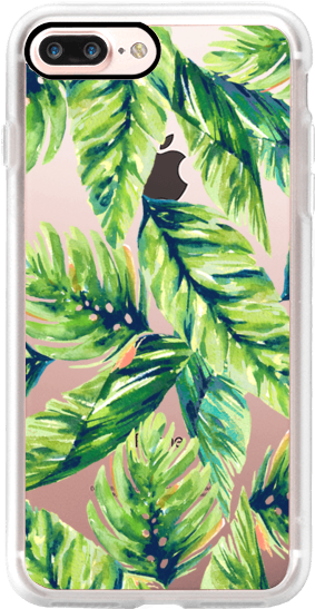 Casetify Iphone 7 Plus Case And Other Green Jungle - Watercolor Painting (282x560), Png Download