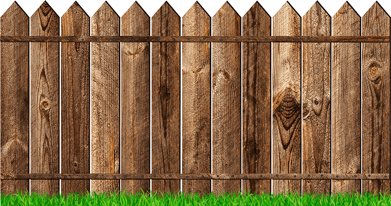 Wood Fence Png - Garden Fence Building: Learn To Build A Fence By Yourself (800x423), Png Download