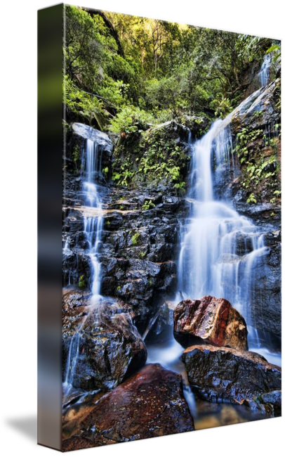 Lodore Falls Wentworth Mountains - Lodore Falls Blue Mountains (406x650), Png Download