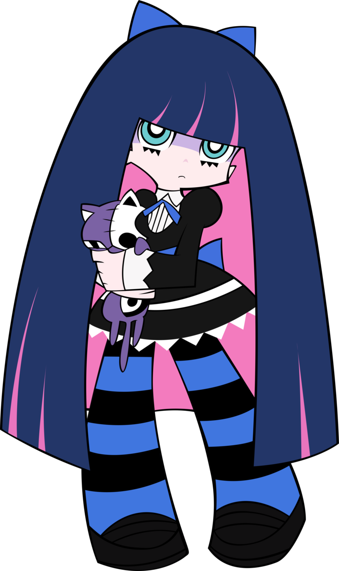 Stocking - Panty Stocking And Garterbelt Stocking (689x1159), Png Download