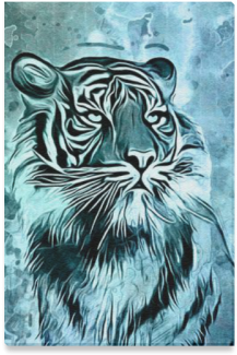 Watercolor Tiger Canvas Print - Watercolor Painting (500x500), Png Download