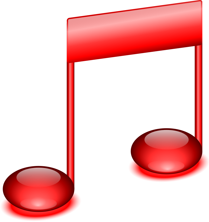 Musical - Notes - Clip - Art - Png - Red Music Note Clip Art (848x900), Png Download