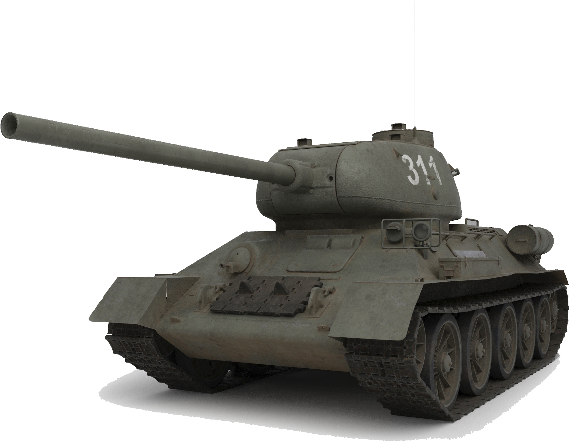 Military Tank Png Transparent Images - Модель Советский Танк Т-34-85 (1:35) Сборная Моделист (2000x2000), Png Download