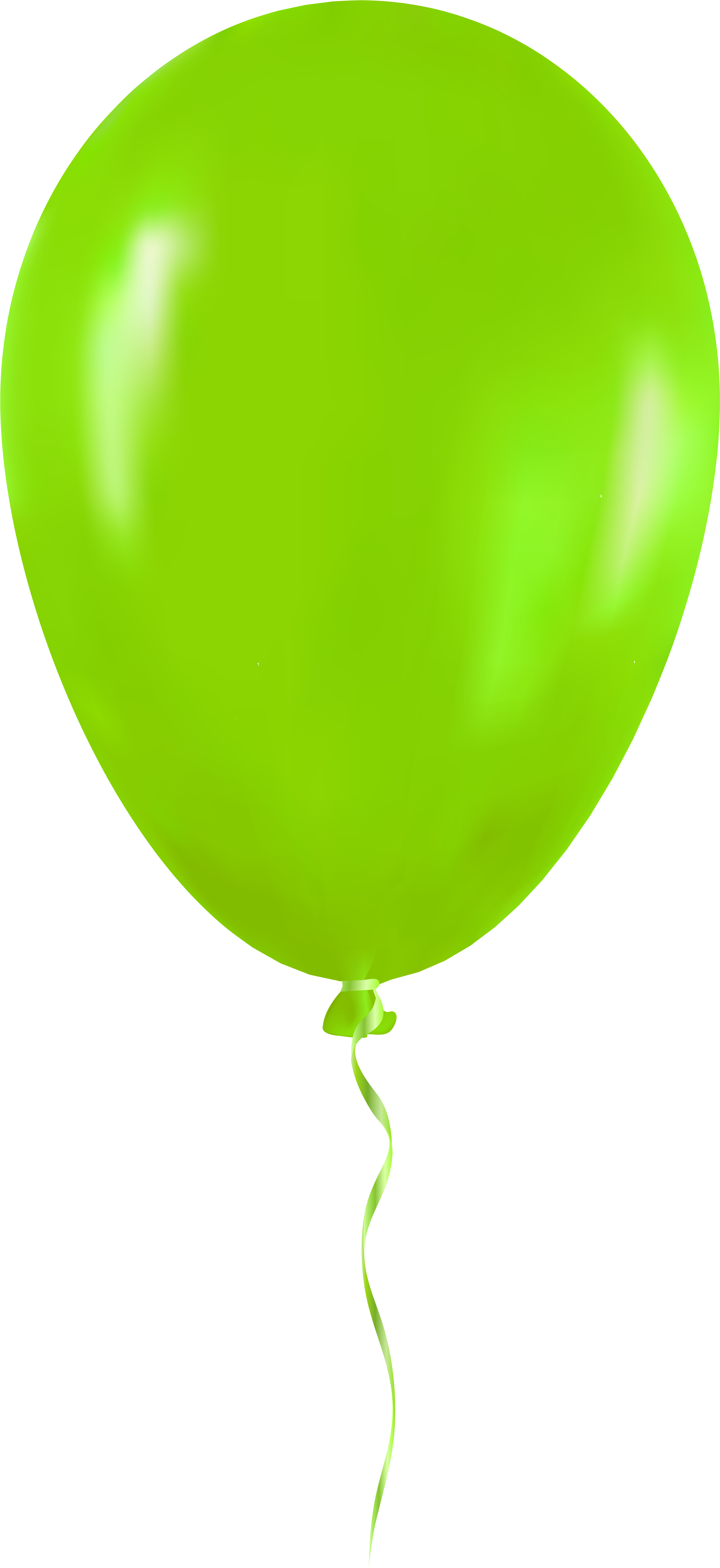 Green Balloon Png Clip Art - Transparent Background Green Balloon Png (3674x8000), Png Download