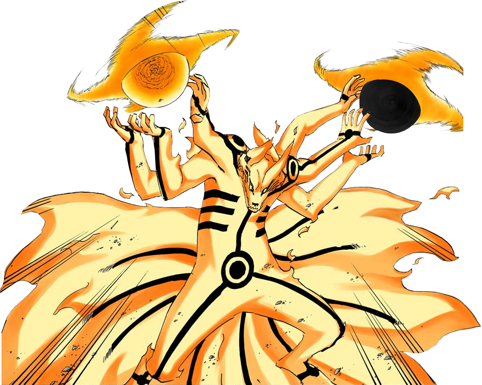 Six Paths Kurama Naruto - Naruto Kurama Png (957x765), Png Download