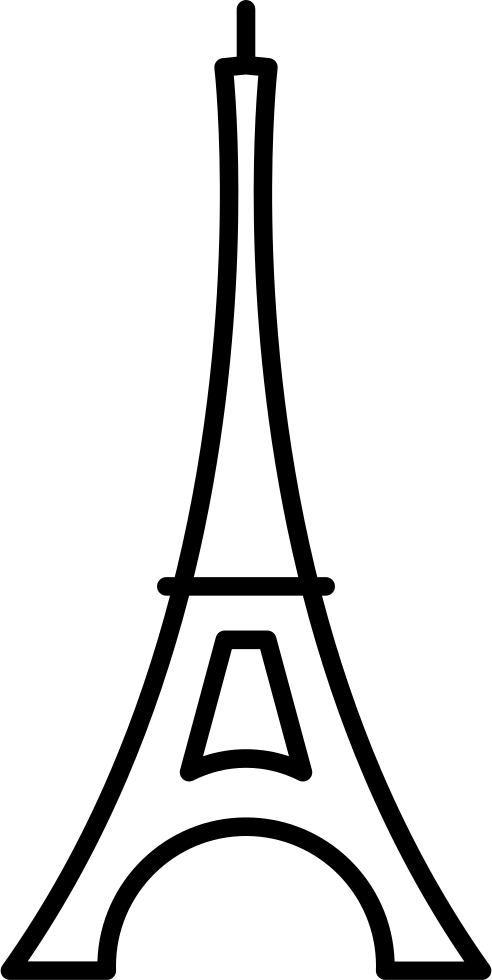 Eiffel Tower Png - Eiffel Tower (492x980), Png Download