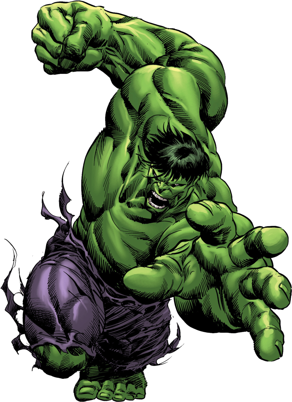 Hulk Attack - Hulk Transparent Png (1024x1442), Png Download