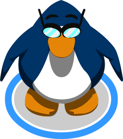 Gary's Glasses In-game - Club Penguin Penguin Sprite (424x479), Png Download