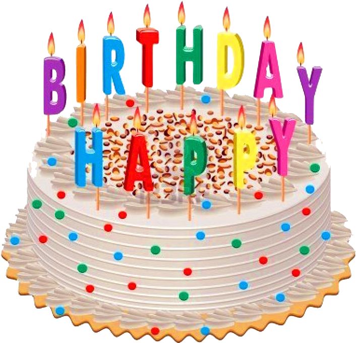 Images Free Download Pngmart - Happy Birthday Cake Jpg (736x739), Png Download
